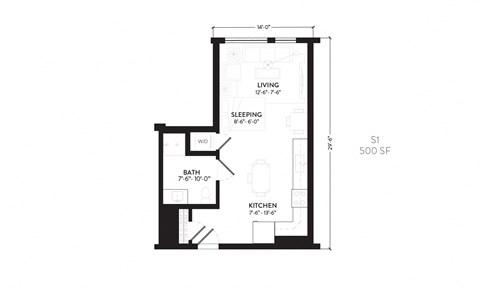 a floor plan of a house with a loft
